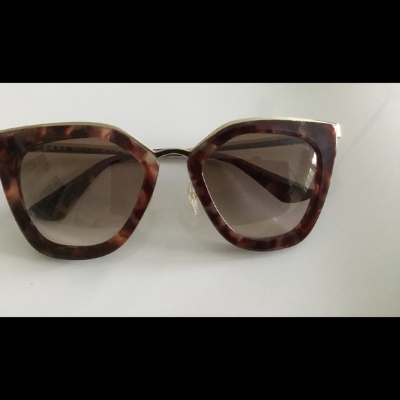 PRADA CAT EYE SUNGLASSES COLOR HAVANA . - Picture 13 of 15